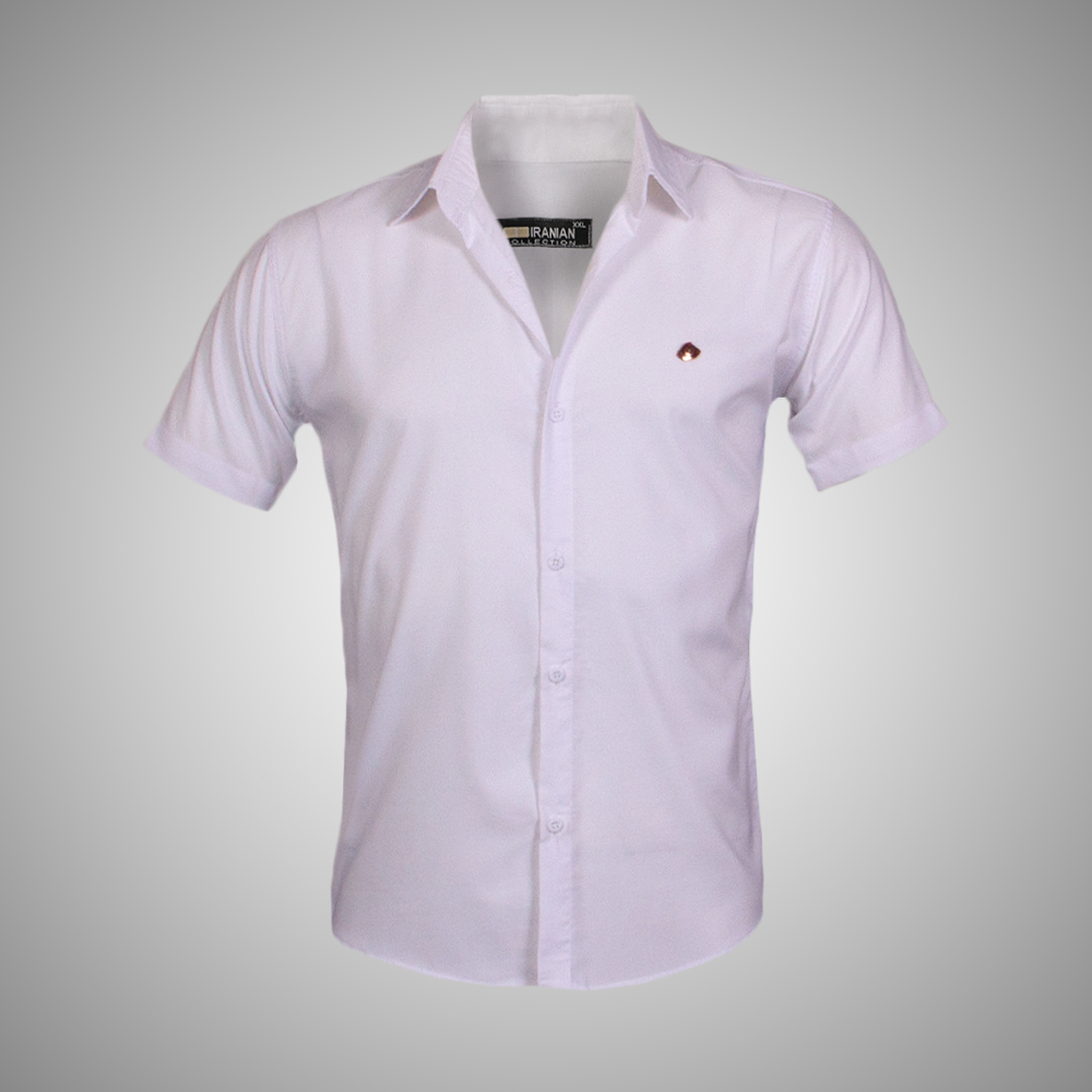 پیراهن مردانه آستین کوتاه سفید